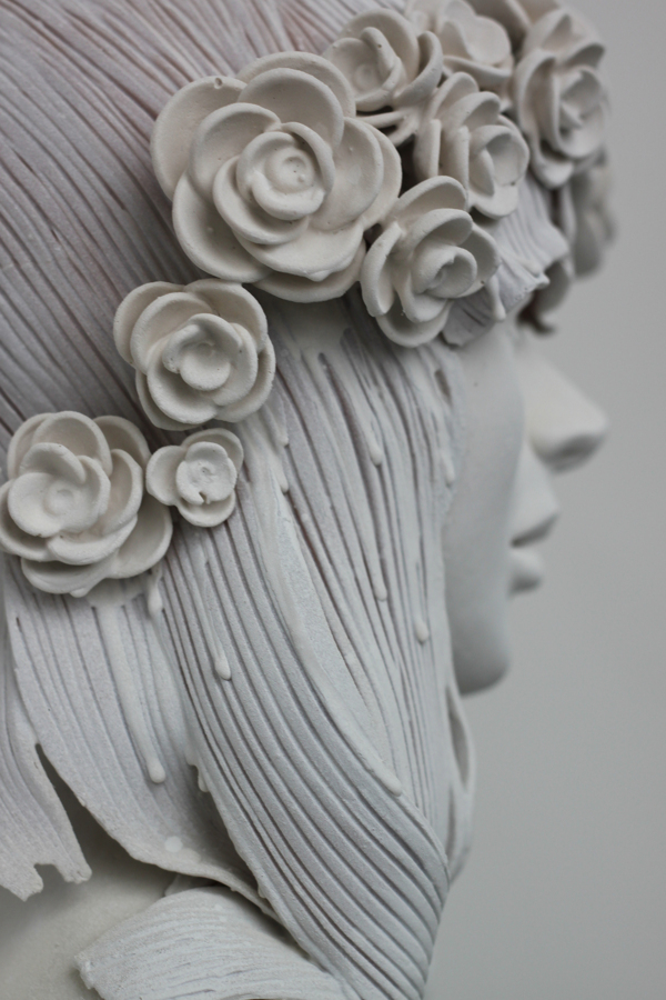 Neo-Romantic Sculptures of Different Women Made with Same Bust