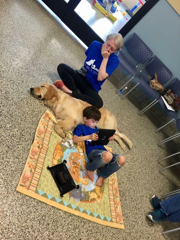 Boy With Autism And His Service Dog