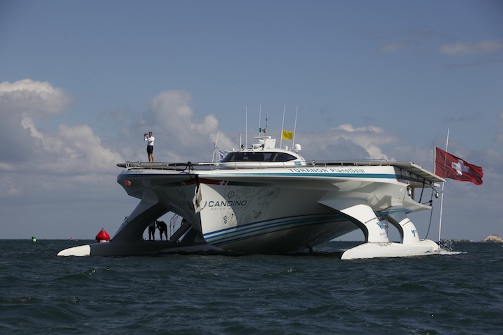 world's largest solar-powered boat circumnavigates globe