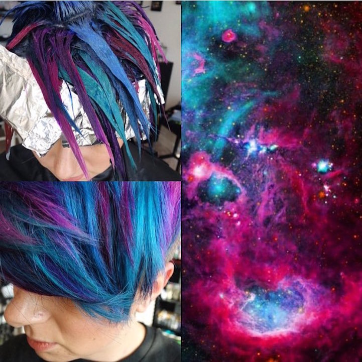 galaxy hair