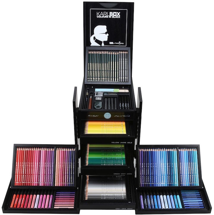 Karl Lagerfeld Puts 350 Pencils in Ultimate Faber-Castell Crayon Box
