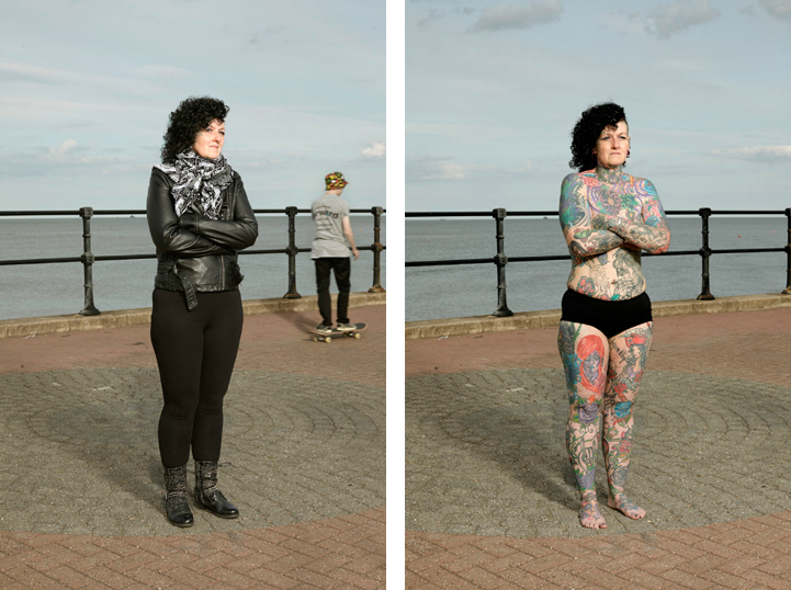 Revealing Portraits Of Heavily Tattooed People Who Normally Cover Their 