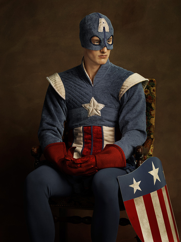 Super héros dans le style de peintures du XVIe siècle par Sacha Goldberger