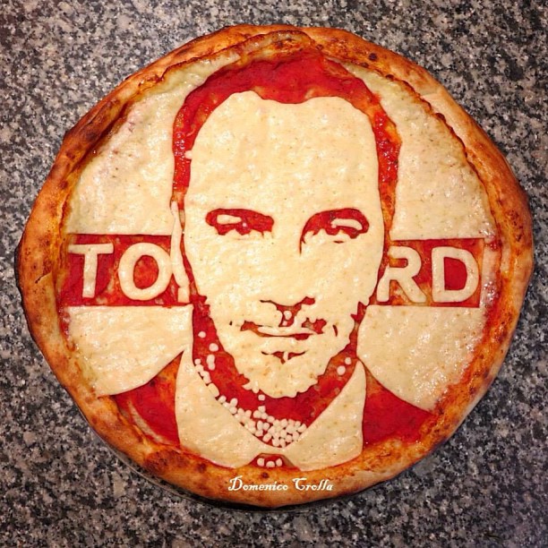 Tom Ford pizza portrait