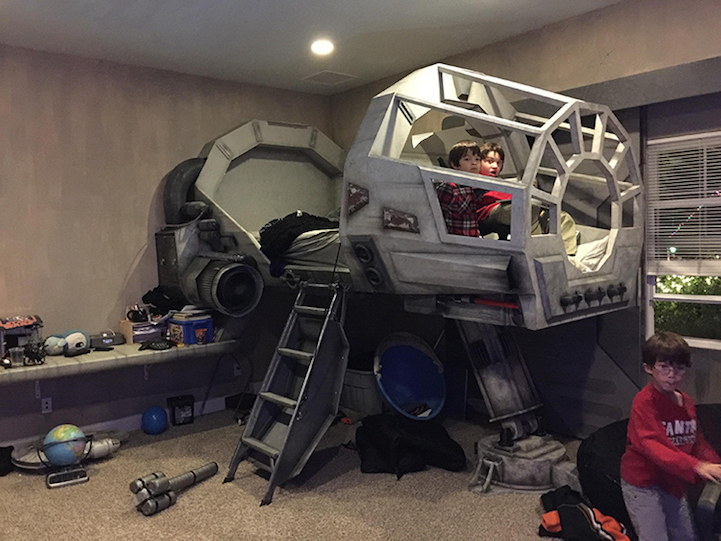 Dad Turns Star Wars Millennium Falcon Cockpit Into Awesome