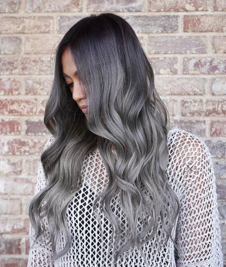 Gray Ombre Hair Trend Turns Locks in Silver Ombre Delight
