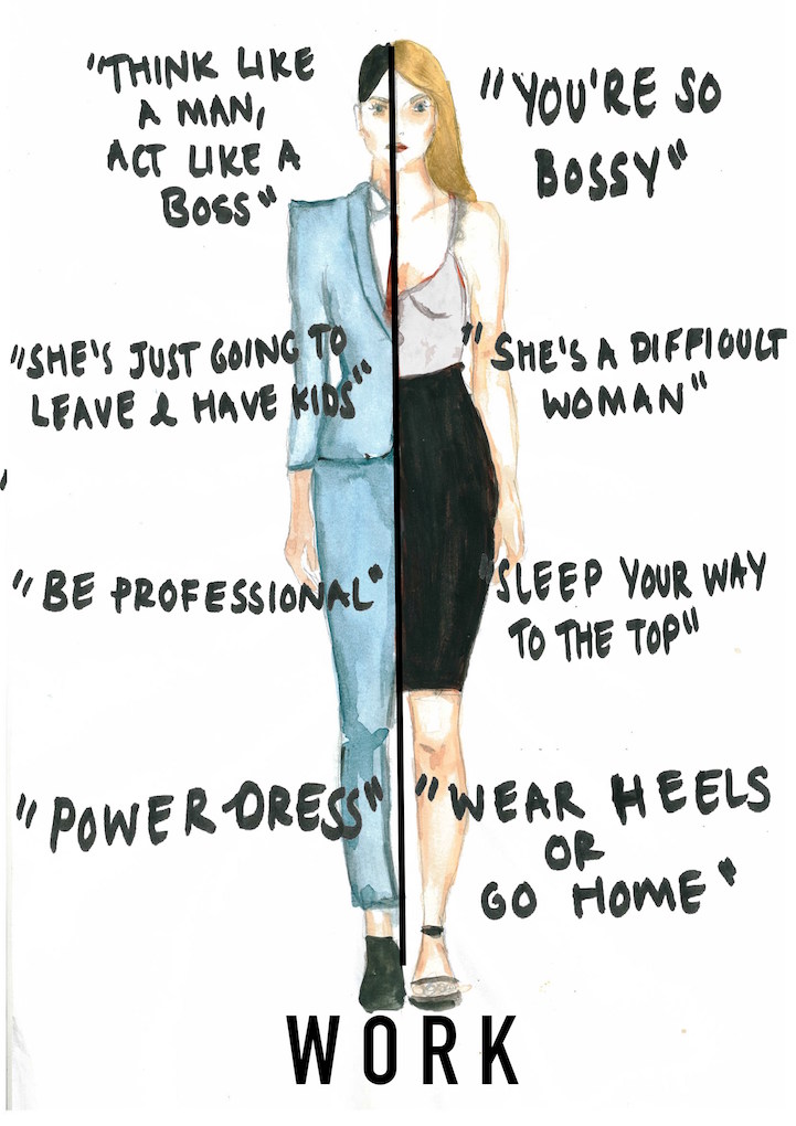 Illustrator Depicts The Unfair Double Standards Placed On Women Every Day 