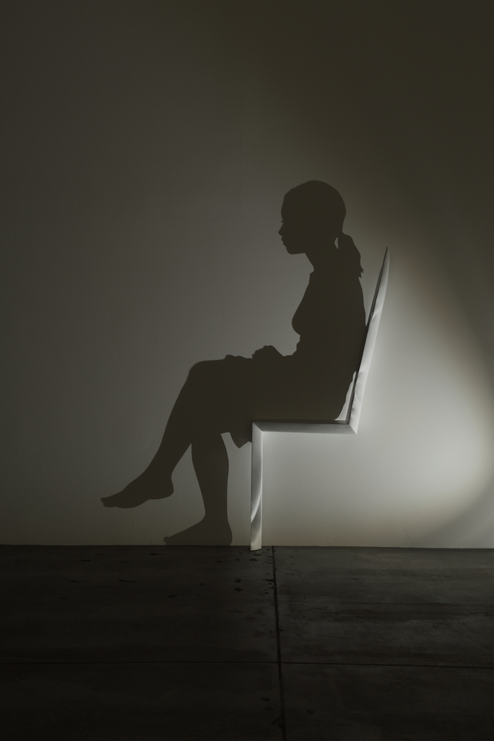 Kumi Yamashita's New Shadow Sculpture of a Woman Sitting in a Chair