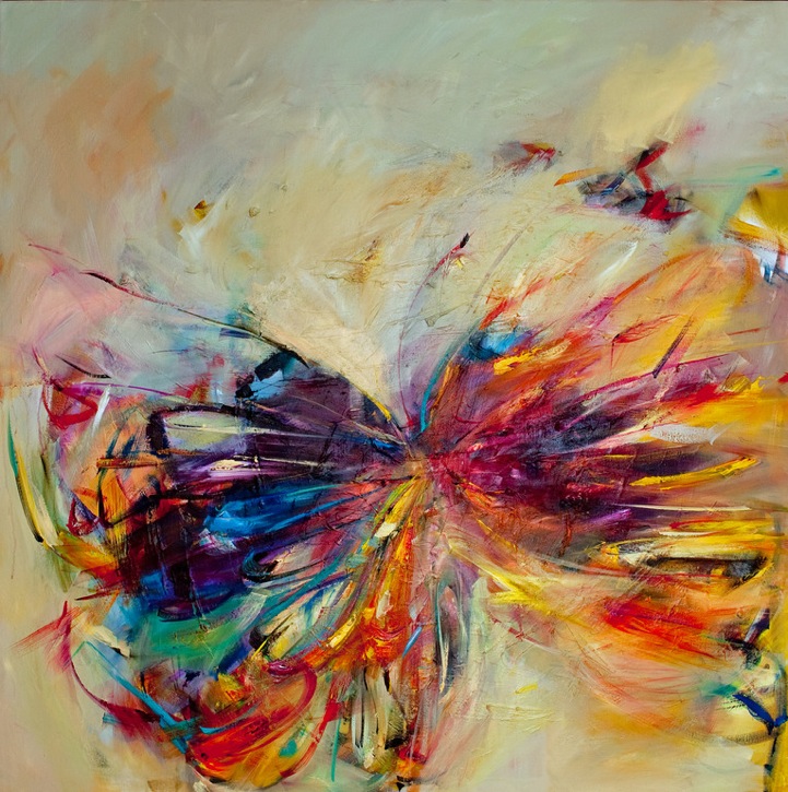 Download Thick Paint Strokes Form Gorgeous Butterfly Wings