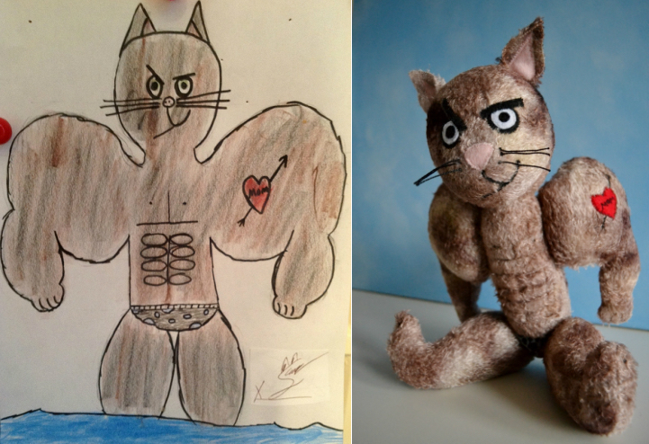 company that makes stuffed animals from drawings