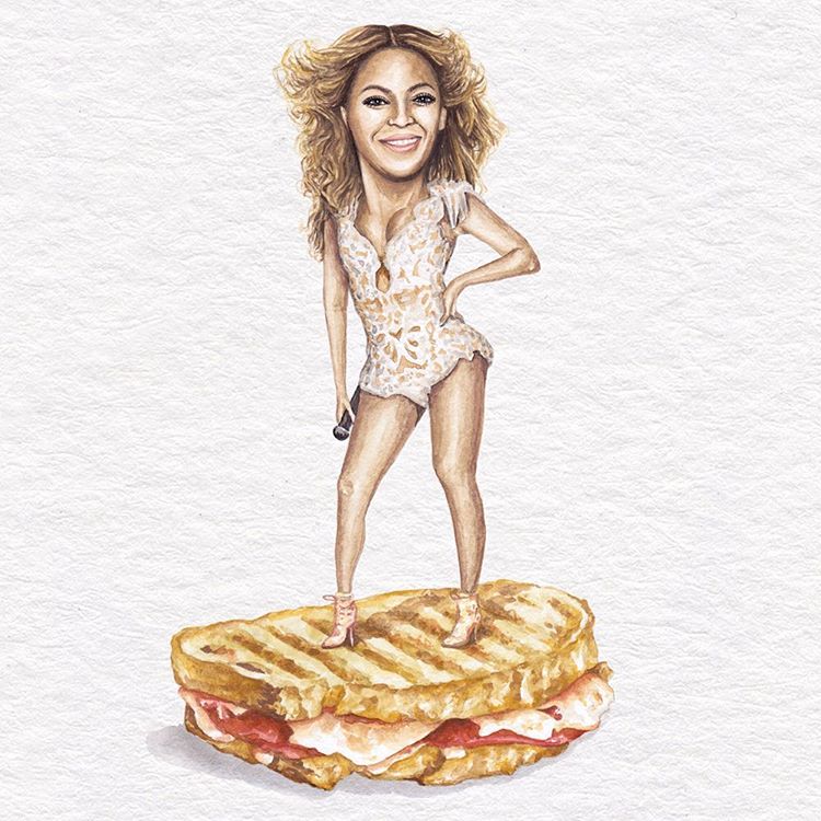 Beyonce Slays Pepperoni And Cheese Panini