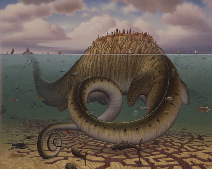 Surreal Paintings Of Whimsical Hybrid Creatures By Jacek Yerka
