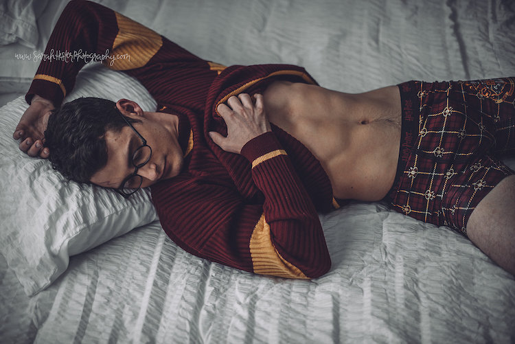 Hunky Harry Potter Themed "Dudeoir" Photoshoot