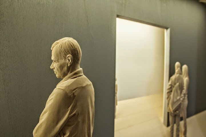 Sculptures en bois réalistes par Peter Demetz