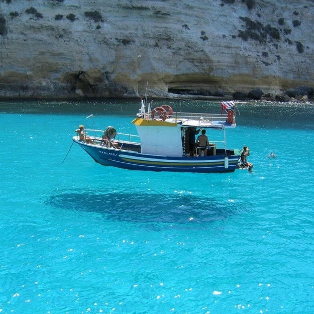 boat magically floats above water