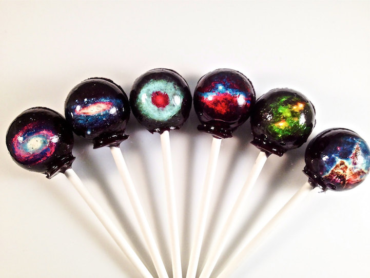 Magic 8 ball edible art lollipops