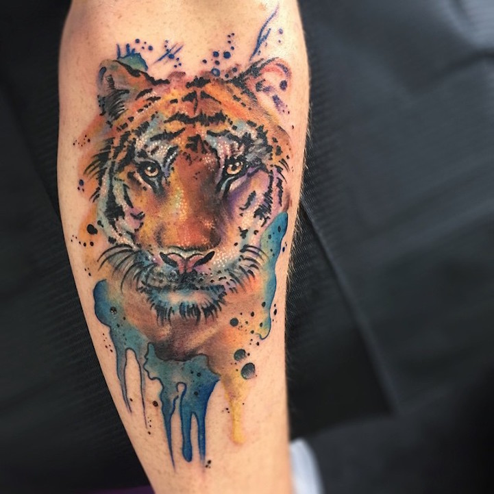 White Tiger Tattoo  Realistic Temporary Tattoo  Tattoo Icon  TattooIcon