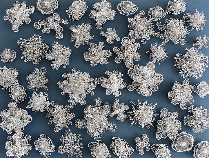 Incredibly Detailed Paper Sculptures Resemble Natural Microorganisms