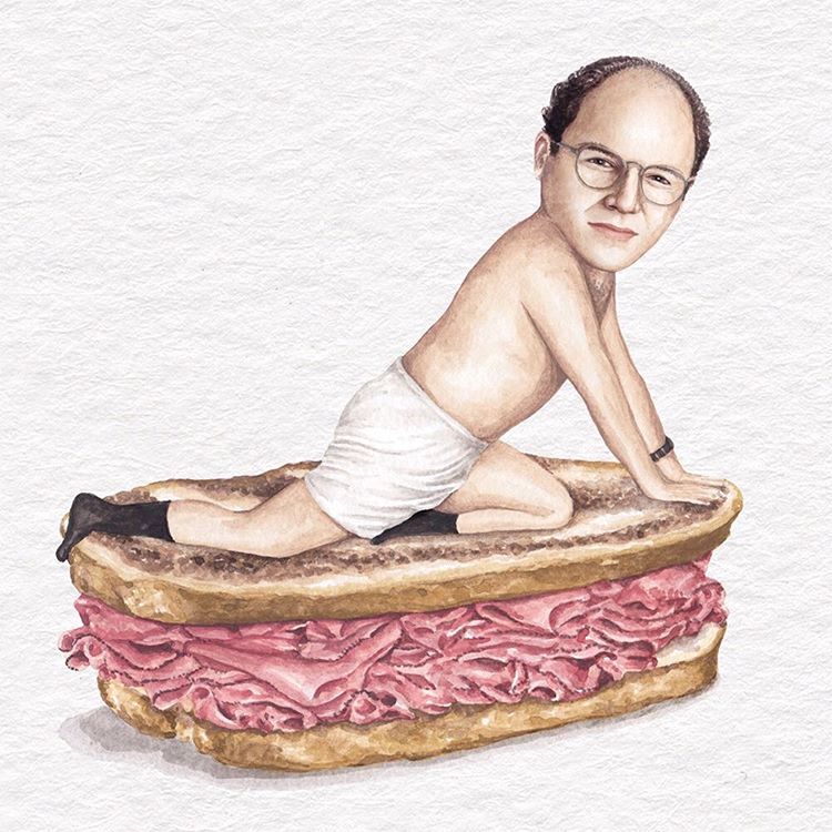 Artist Jeff McCarthy Pairs Celebs With Sandwiches