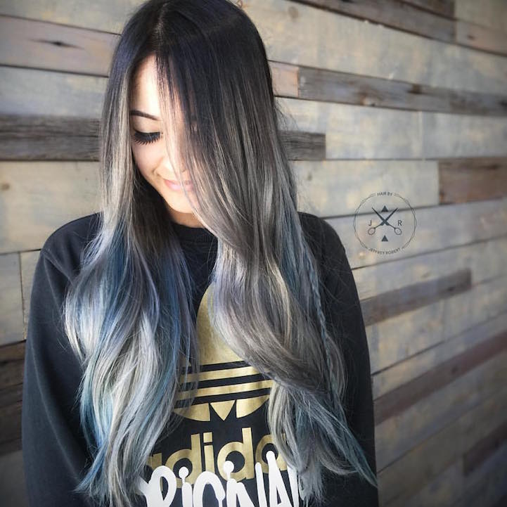 Gray Ombre Hair Trend Turns Locks in Silver Ombre Delight