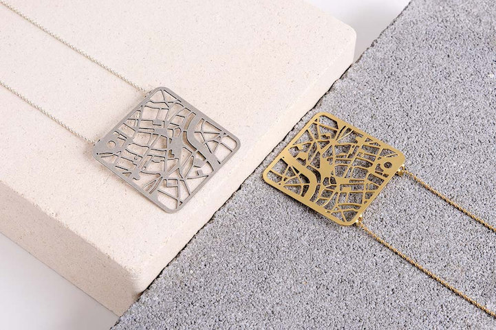 Map-Inspired Jewelry Offers a Beautifully Subtle Way to Honor Your ...