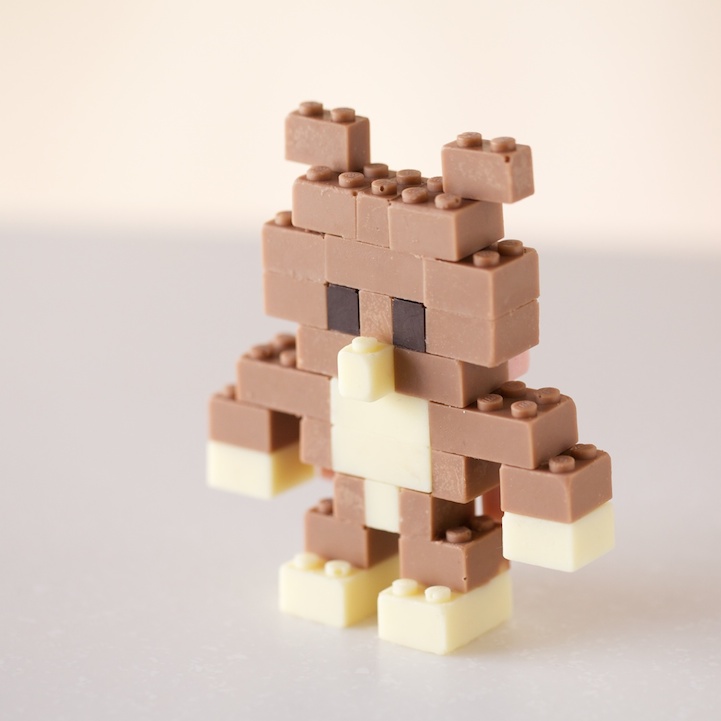 edible LEGO chocolate bear
