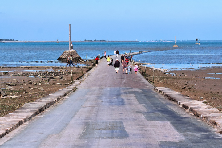 Passage du Gois Carretera en Francia Inundada