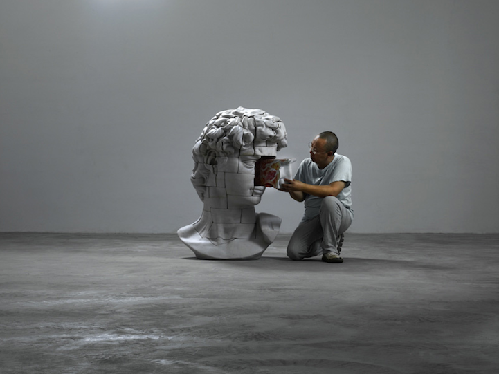 Cao Hui Creates Dissected Classic Sculptures to Reveal Internal Anatomy