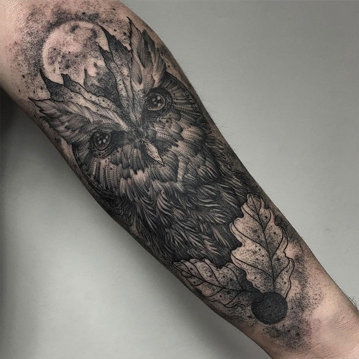 Edgy Recreations of Mythical Creatures Emerge from Blackwork Tattoos
