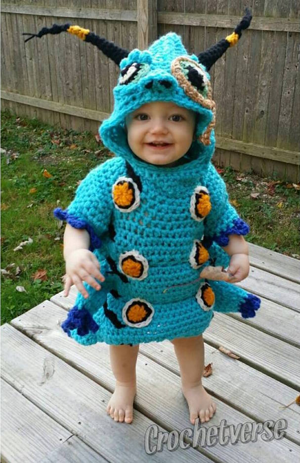 Crochet Halloween Costume Of Absolem The Caterpillar