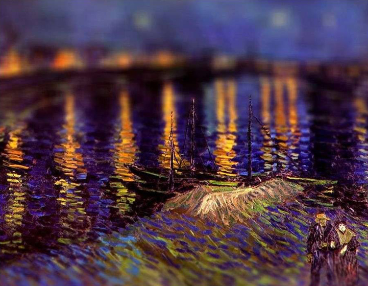 van gogh tilt-shift tilt-shifted art serena malyon