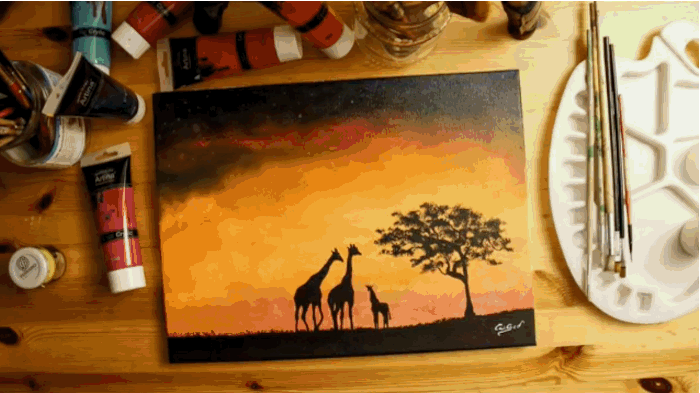 Dazzling Paintings of Animals and Landscapes Made With Glow-In-The-Dark  Paint