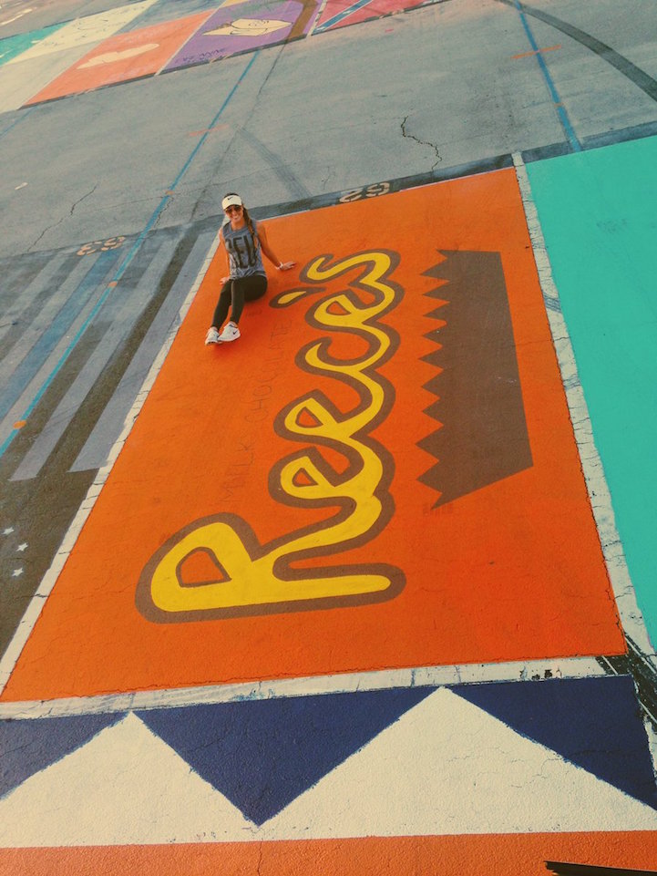 Some High Schools Let Seniors Creatively Paint Their Parking Spots Each