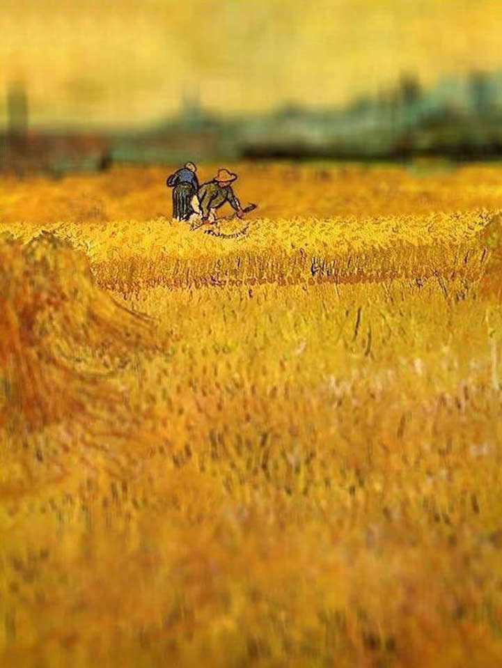 van gogh tilt-shift tilt-shifted art serena malyon