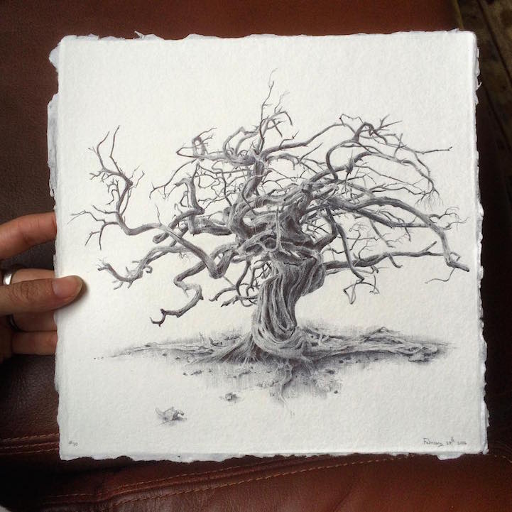Artist Reflects on Life During Pregnancy by Drawing Trees From Around ...