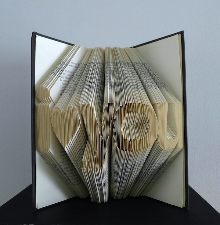 folded book art luciana frigerio