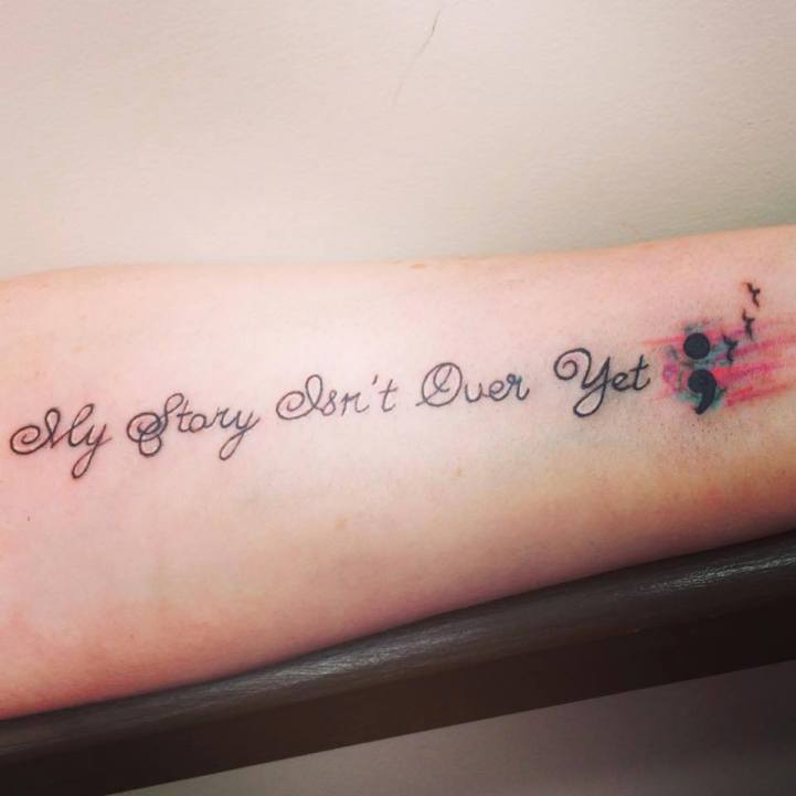 my story isnt over yet tattoo