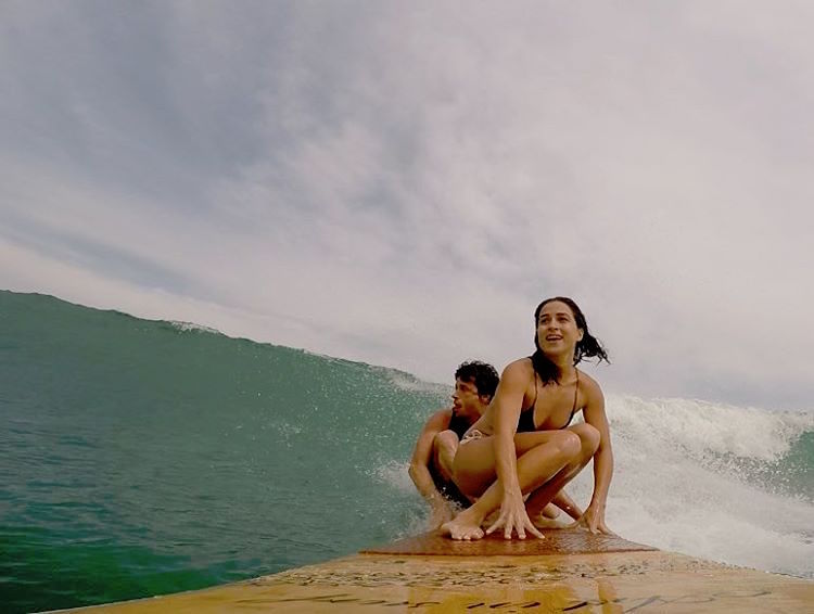 A Couple That Tandem Surfs